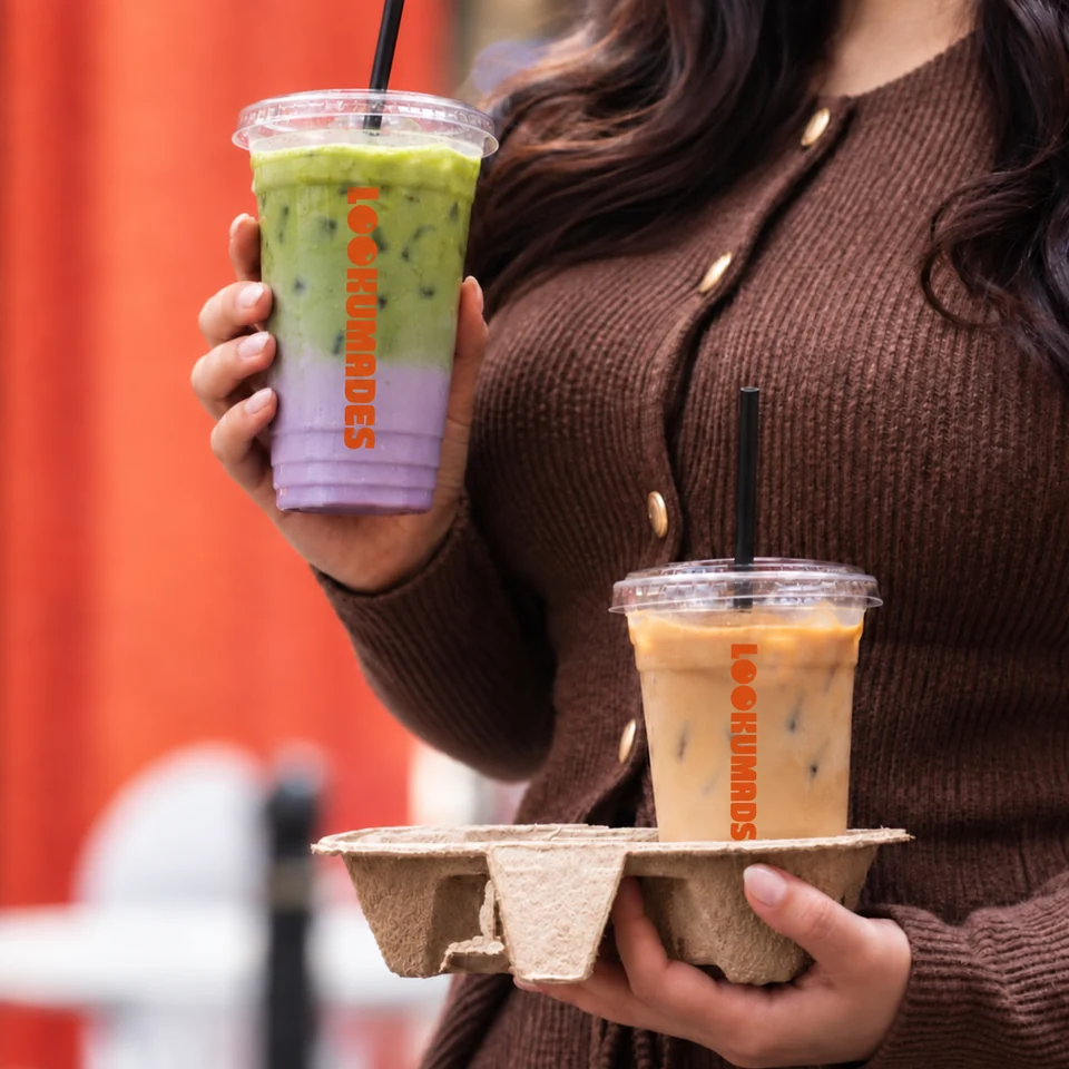 Lookumades iced matcha and iced coffee ready to take away