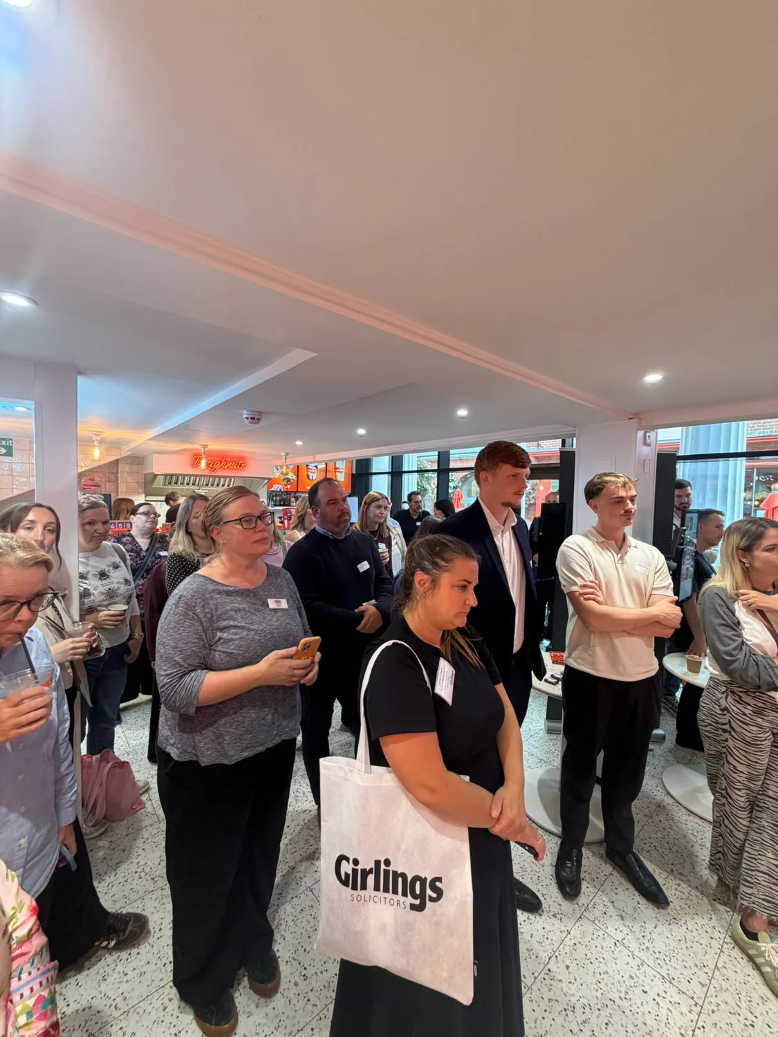 Guests gathered inside Lookumades for a Canterbury BID event
