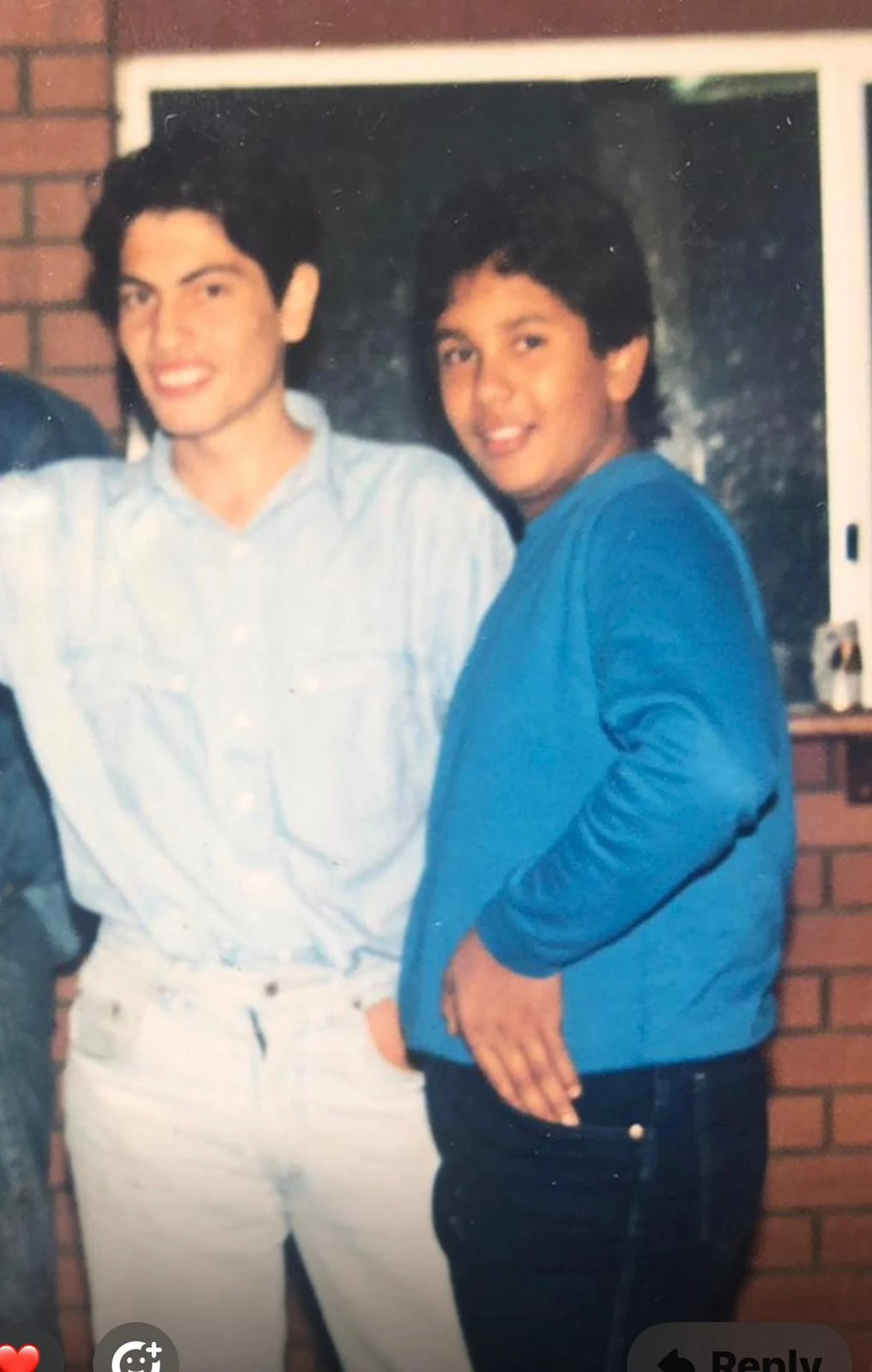 Adam and Cliff together in an earlier photograph